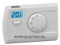 044600161 | THERMIO 603 Комнатный термостат, электронный с дисплеем, отопление и охлаждение, 1 перекидной контакт 6А